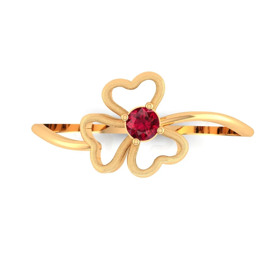 14 KT Yellow Gold Charming Blossom Delicate Beauty Ring for Women
