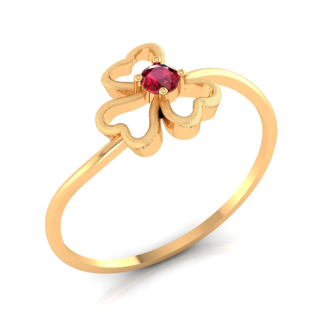 14 KT Yellow Gold Charming Blossom Delicate Beauty Ring for Women