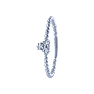 14k (585) White Gold And Diamond Ring For Women