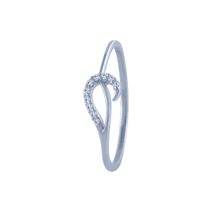 14k (585) White Gold And Diamond Ring For Women