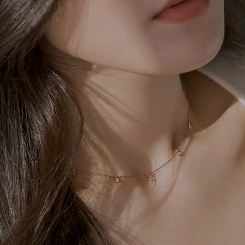 [14K Gold] Julia Floral Necklace