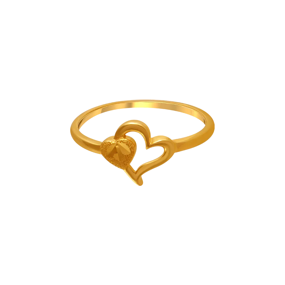 14k Hearty Gold Rings From Amazea Collection