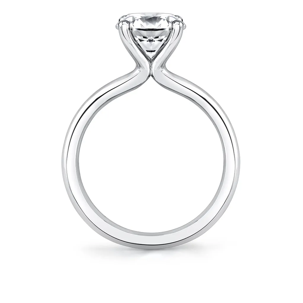 14K White Gold 'Ame' Solitaire Engagement Ring