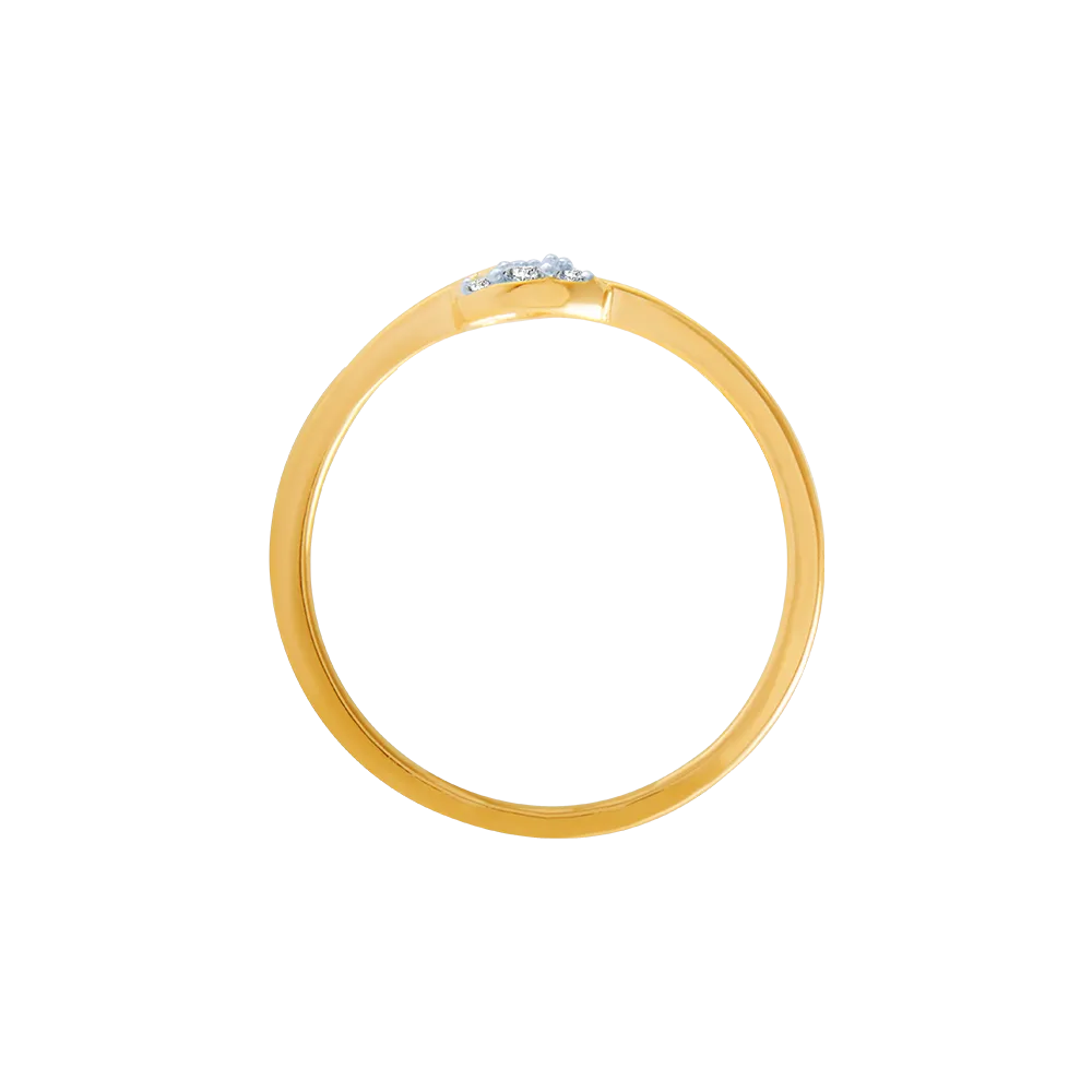 14KT (585) Yellow Gold And Diamond Ring For Women
