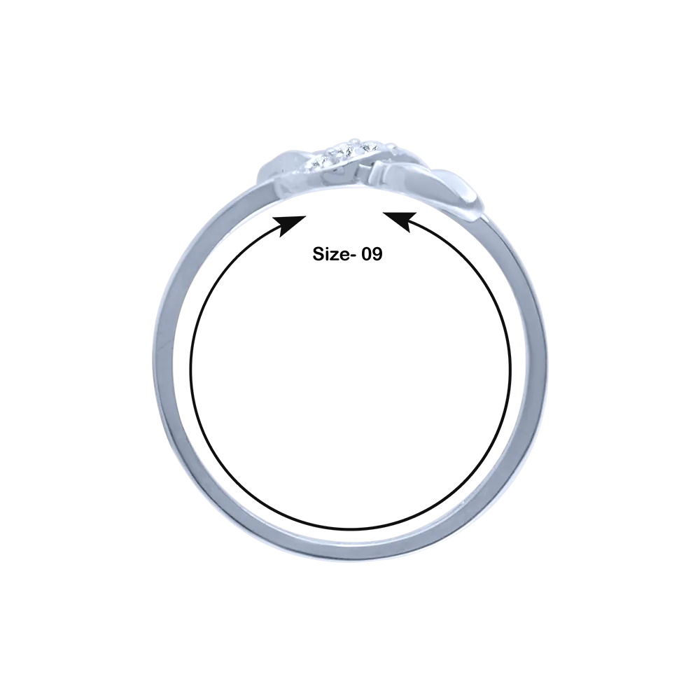 18k (750) White Gold And Diamond Ring For Women