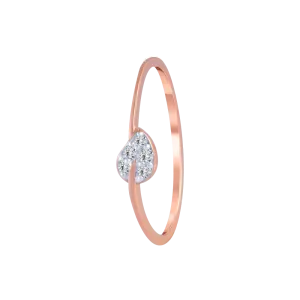 18KT (750) Rose Gold And Diamond Ring For Women