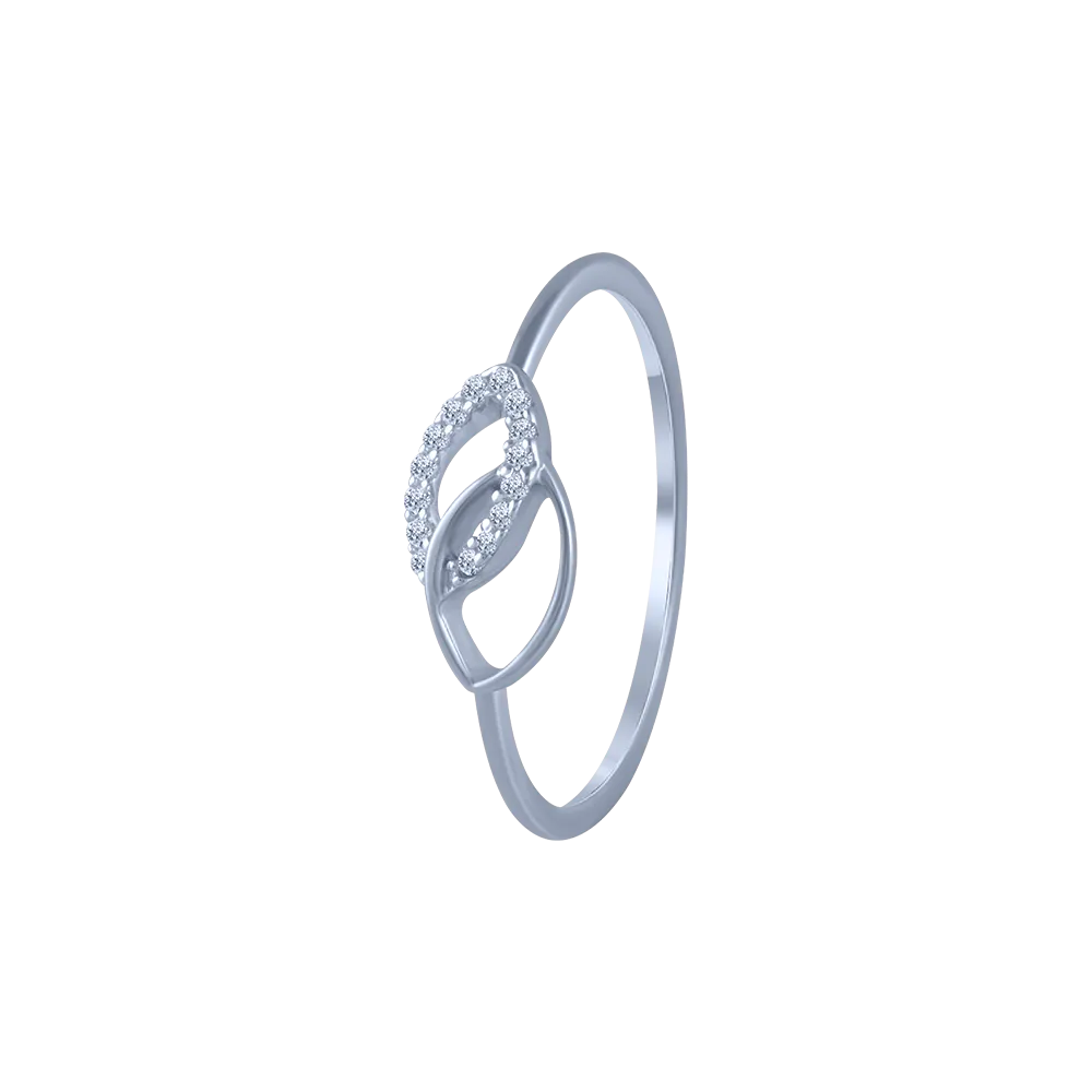 18KT (750) White Gold And Diamond Ring For Women