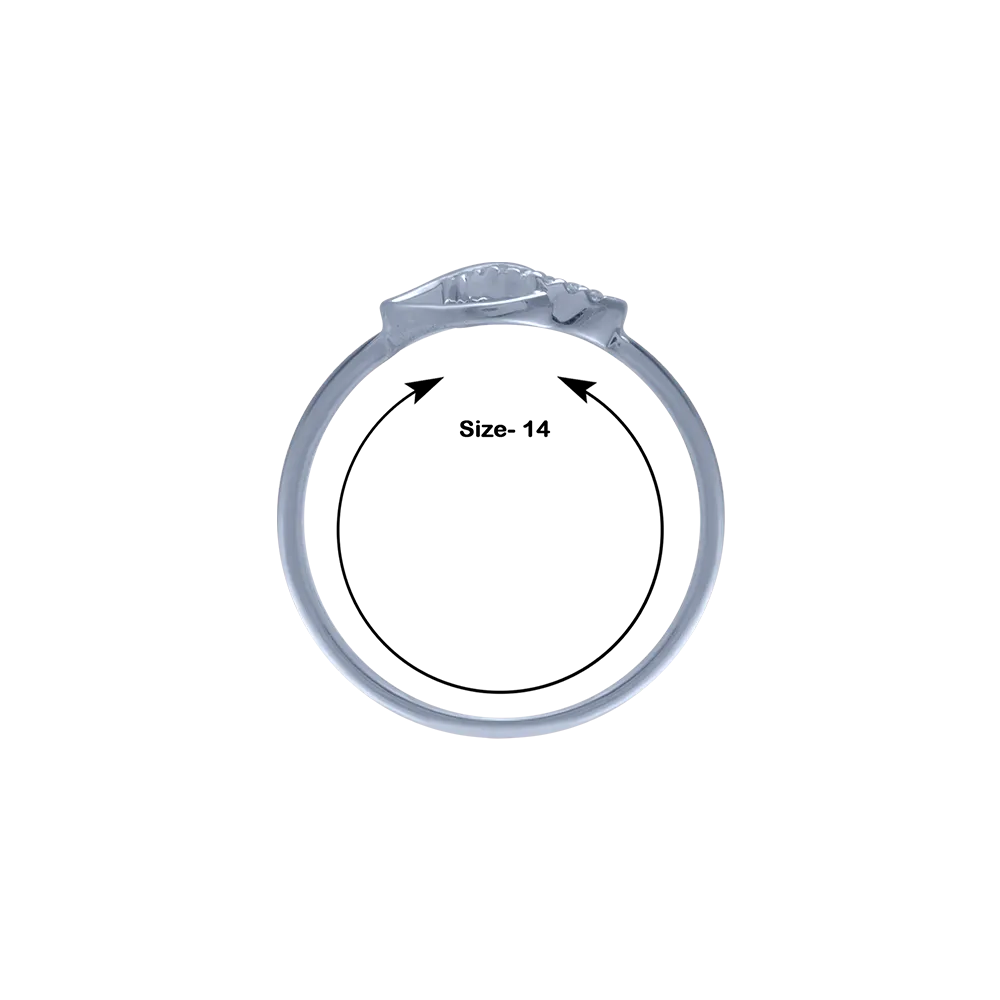 18KT (750) White Gold And Diamond Ring For Women