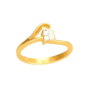 18KT (750) Yellow Gold And Diamond Ring For Women