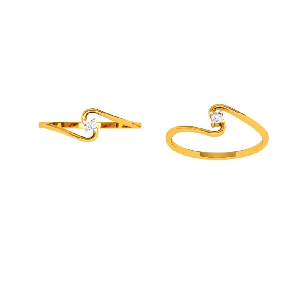 22KT (916) Yellow Gold Ring For Woman