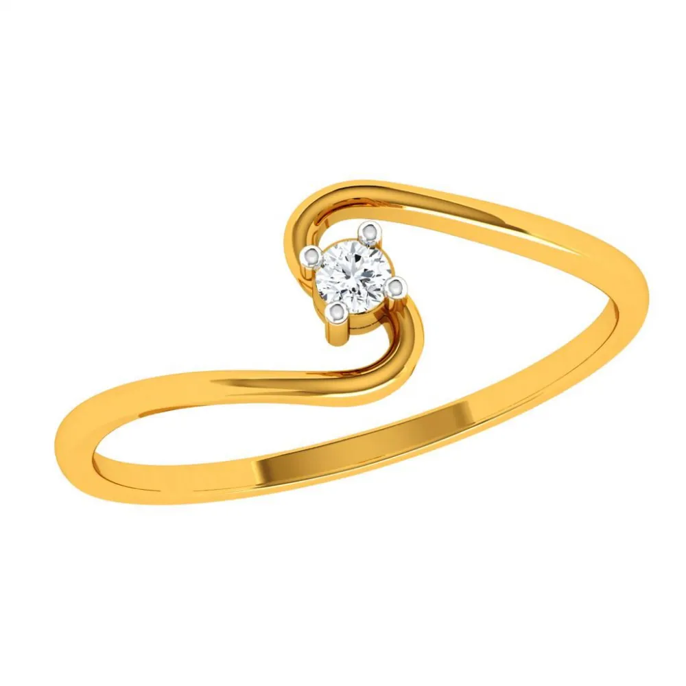 22KT (916) Yellow Gold Ring For Woman