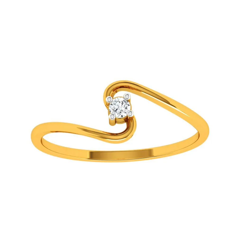 22KT (916) Yellow Gold Ring For Woman