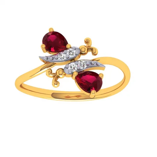 22KT (916) Yellow Gold Ring For Women