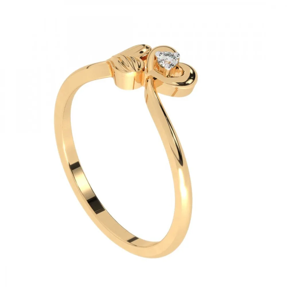 22KT (916) Yellow Gold Ring For Women