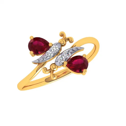 22KT (916) Yellow Gold Ring For Women