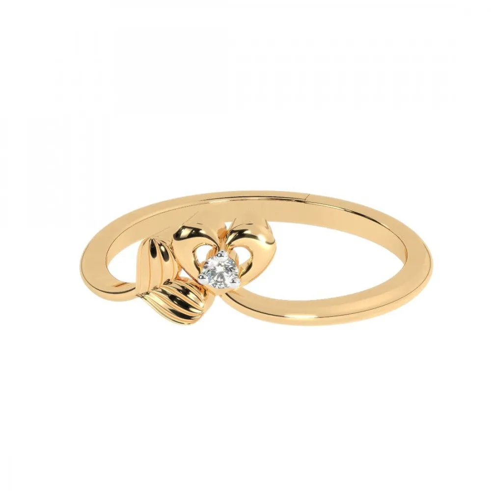 22KT (916) Yellow Gold Ring For Women