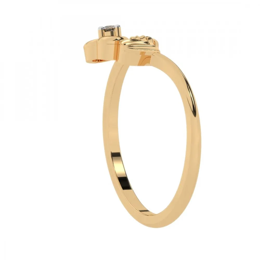 22KT (916) Yellow Gold Ring For Women