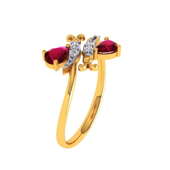 22KT (916) Yellow Gold Ring For Women