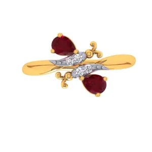 22KT (916) Yellow Gold Ring For Women