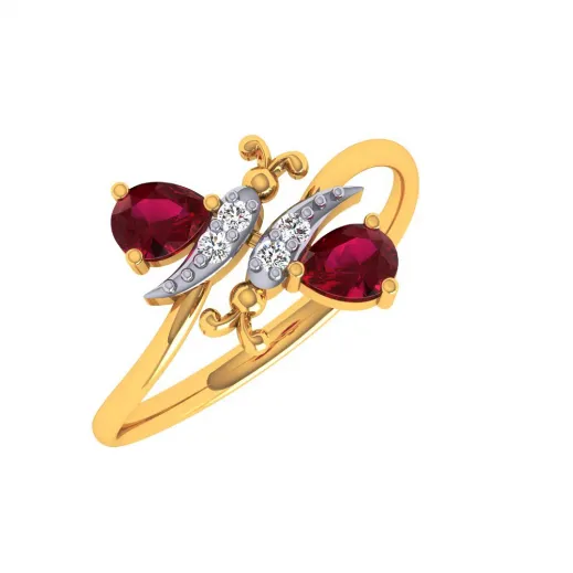 22KT (916) Yellow Gold Ring For Women