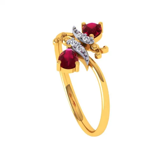 22KT (916) Yellow Gold Ring For Women