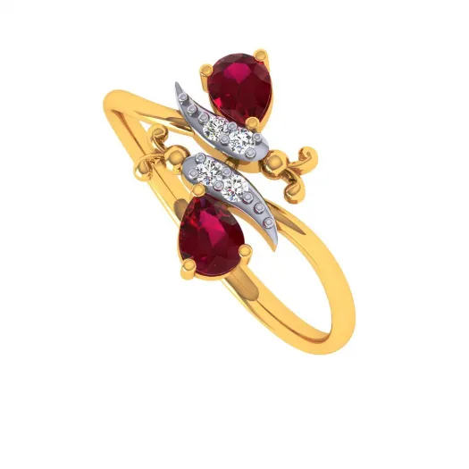 22KT (916) Yellow Gold Ring For Women