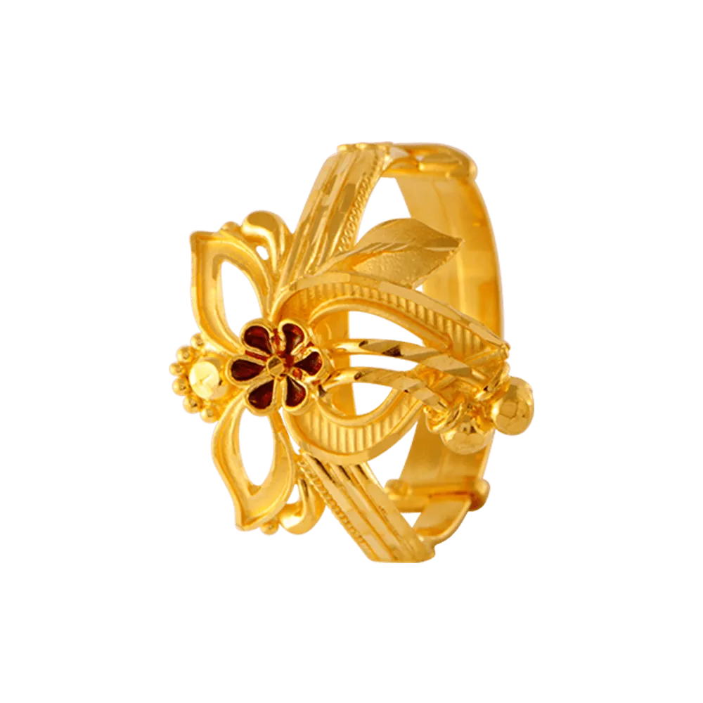 22KT Yellow Gold Ring For Women