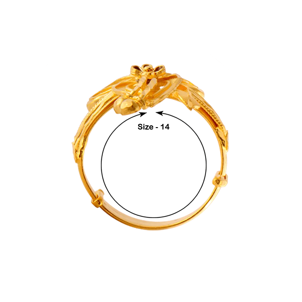22KT Yellow Gold Ring For Women