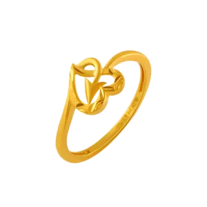 22KT Yellow Gold Ring For Women