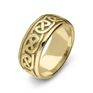 9ct Yellow Gold Fancy Celtic Wedding Ring