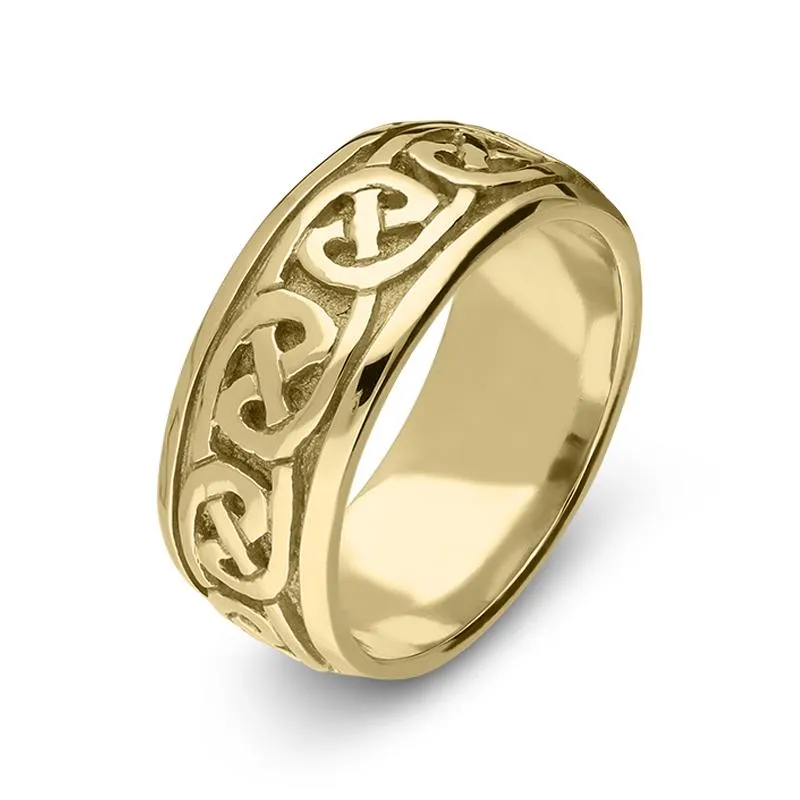 9ct Yellow Gold Fancy Celtic Wedding Ring