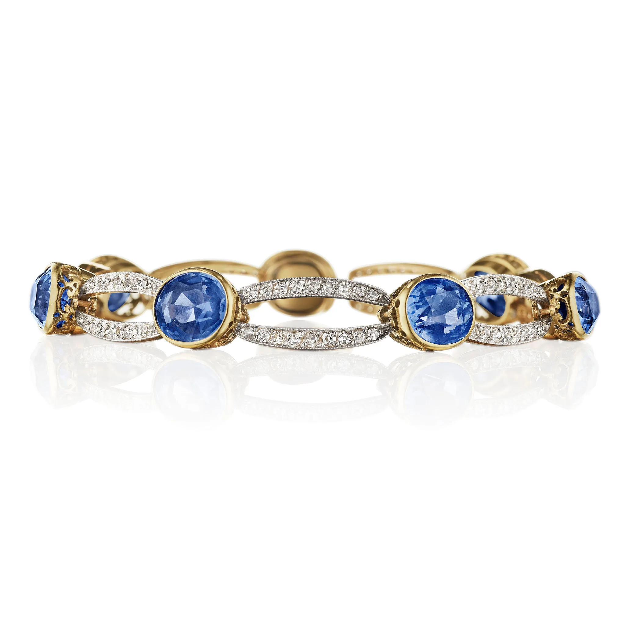 Belle ??poque Convertible Sapphire and Diamond Necklace