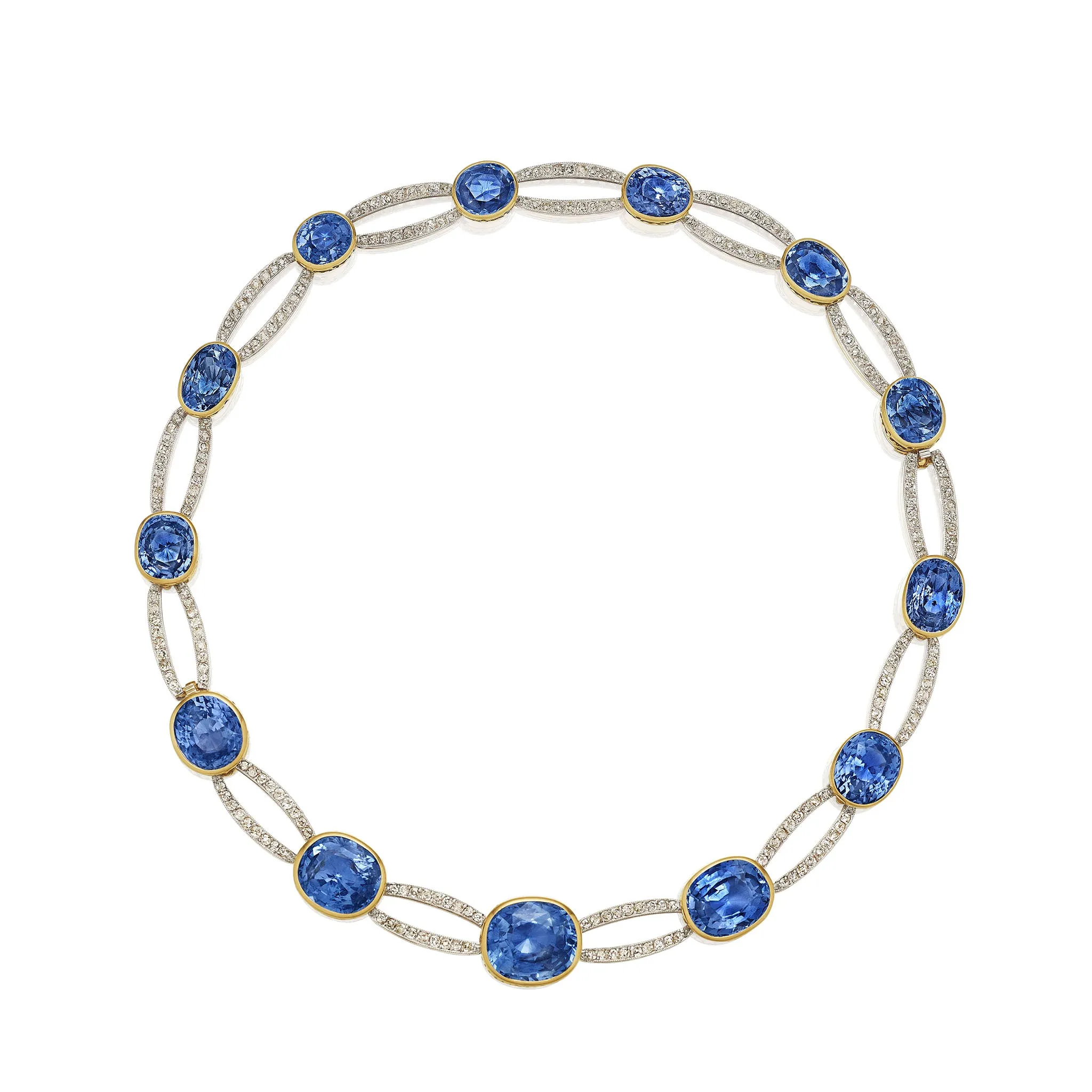 Belle ??poque Convertible Sapphire and Diamond Necklace