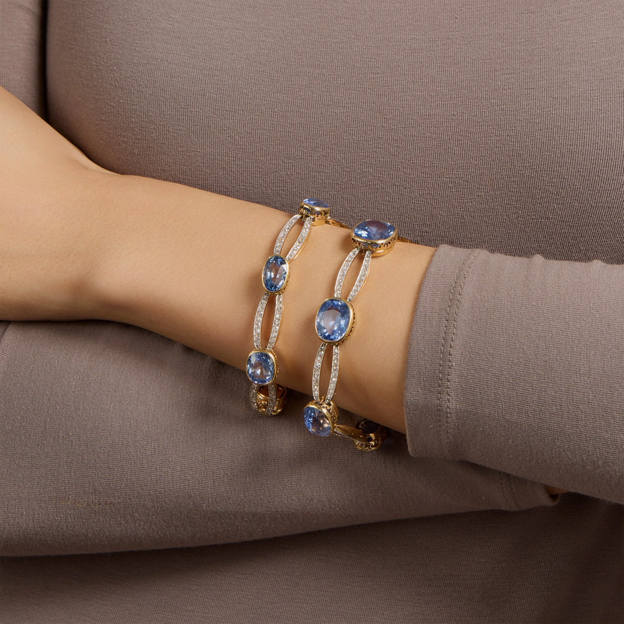 Belle ??poque Convertible Sapphire and Diamond Necklace