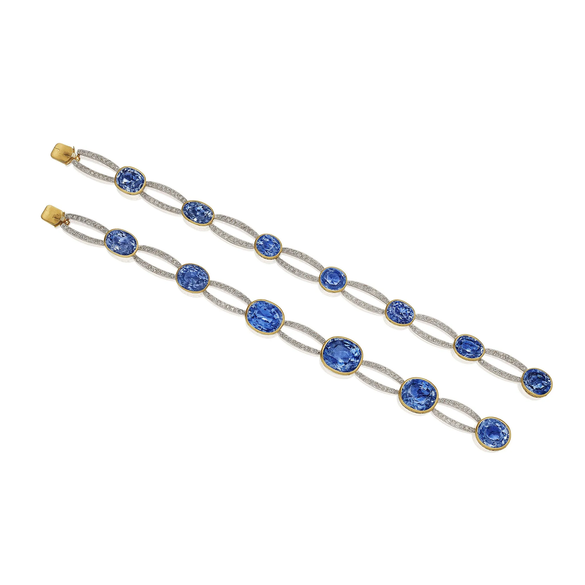 Belle ??poque Convertible Sapphire and Diamond Necklace