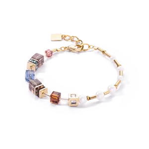 Bracelet GeoCUBE? Fusion Precious Pearl Mix gold-autumn