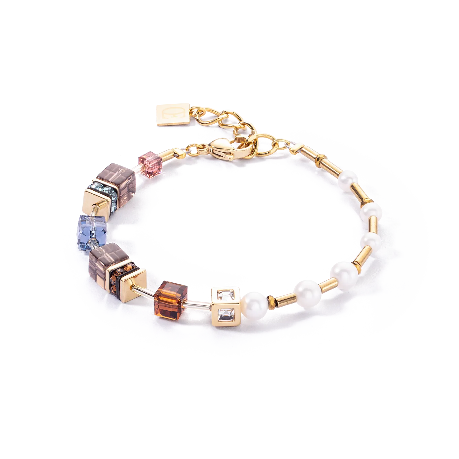 Bracelet GeoCUBE? Fusion Precious Pearl Mix gold-autumn