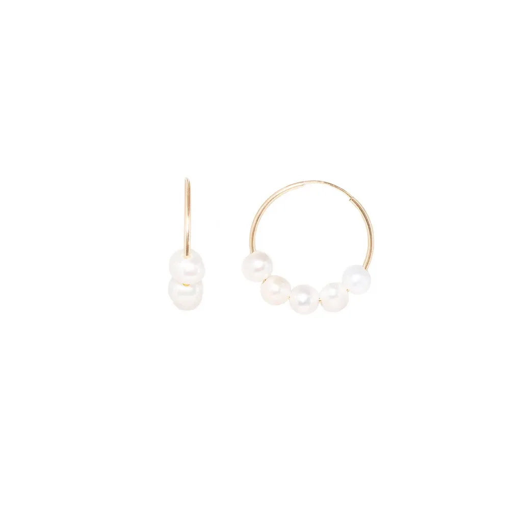 Cannes Pearl Hoops