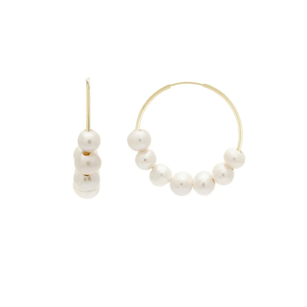 Cannes Pearl Hoops