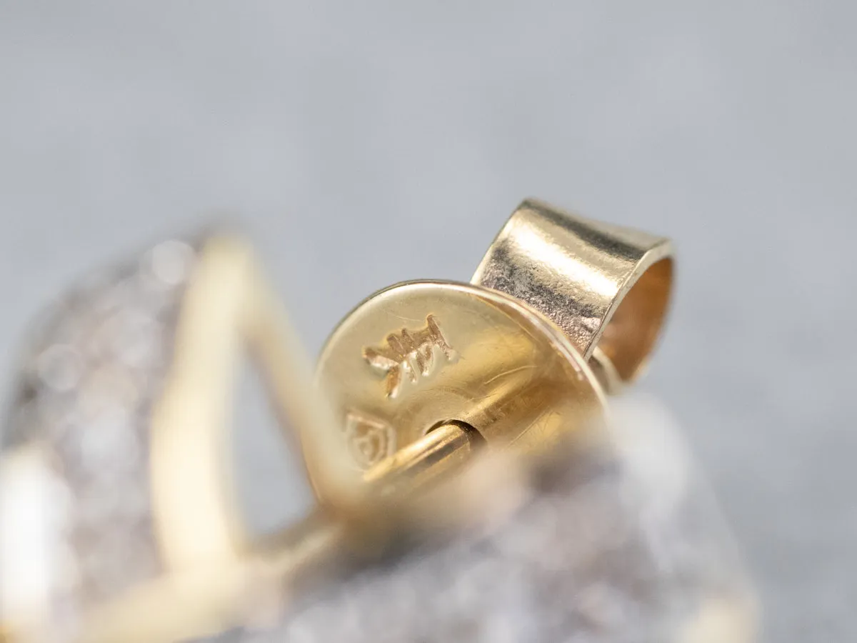 Diamond X Stud Earrings
