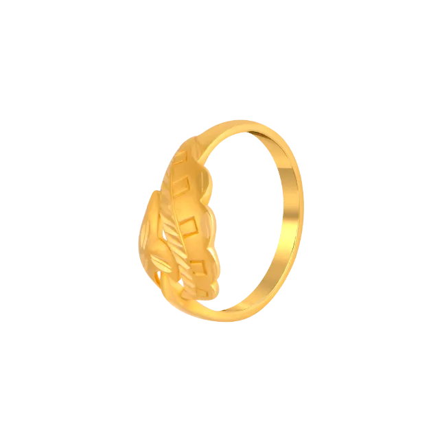 Engagement Gold Ring Design With Immaculate Precision