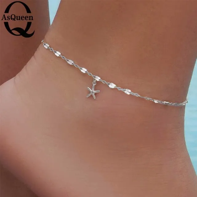 Fine Sexy Anklet Ankle Bracelet Cheville Barefoot Sandals Foot Jewelry Leg Chain On Foot Pulsera Tobillo For Women Halhal