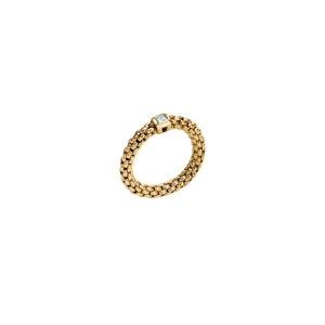 Fope Souls Collection 18k Flex'it Ring with Single Diamond