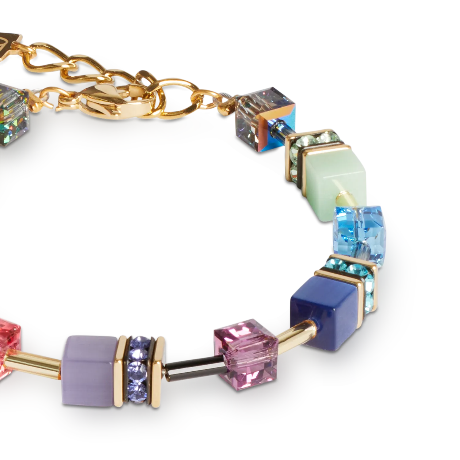 GeoCUBE? Iconic bracelet Festive gold-multicolour
