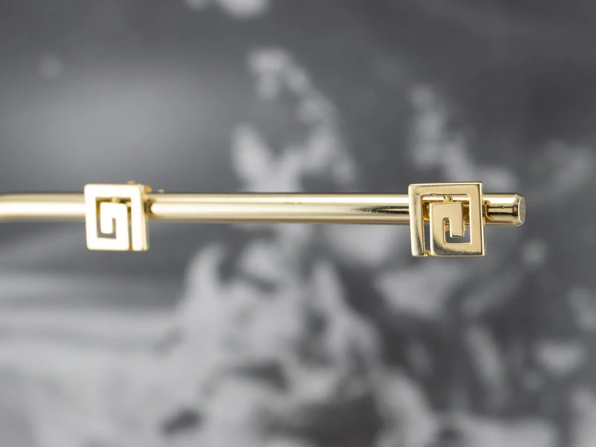 Geometric 18K Gold Stud Earrings