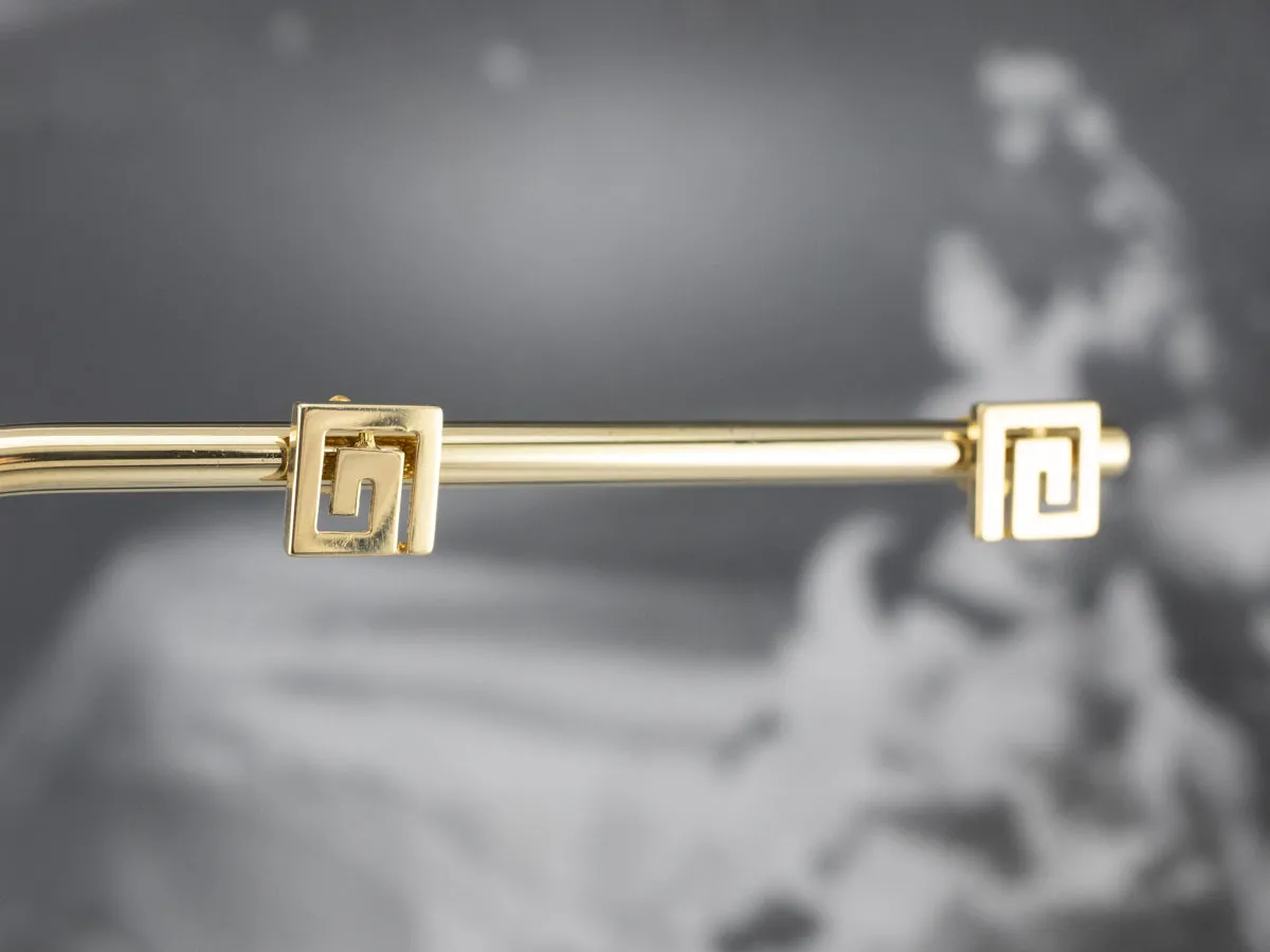 Geometric 18K Gold Stud Earrings