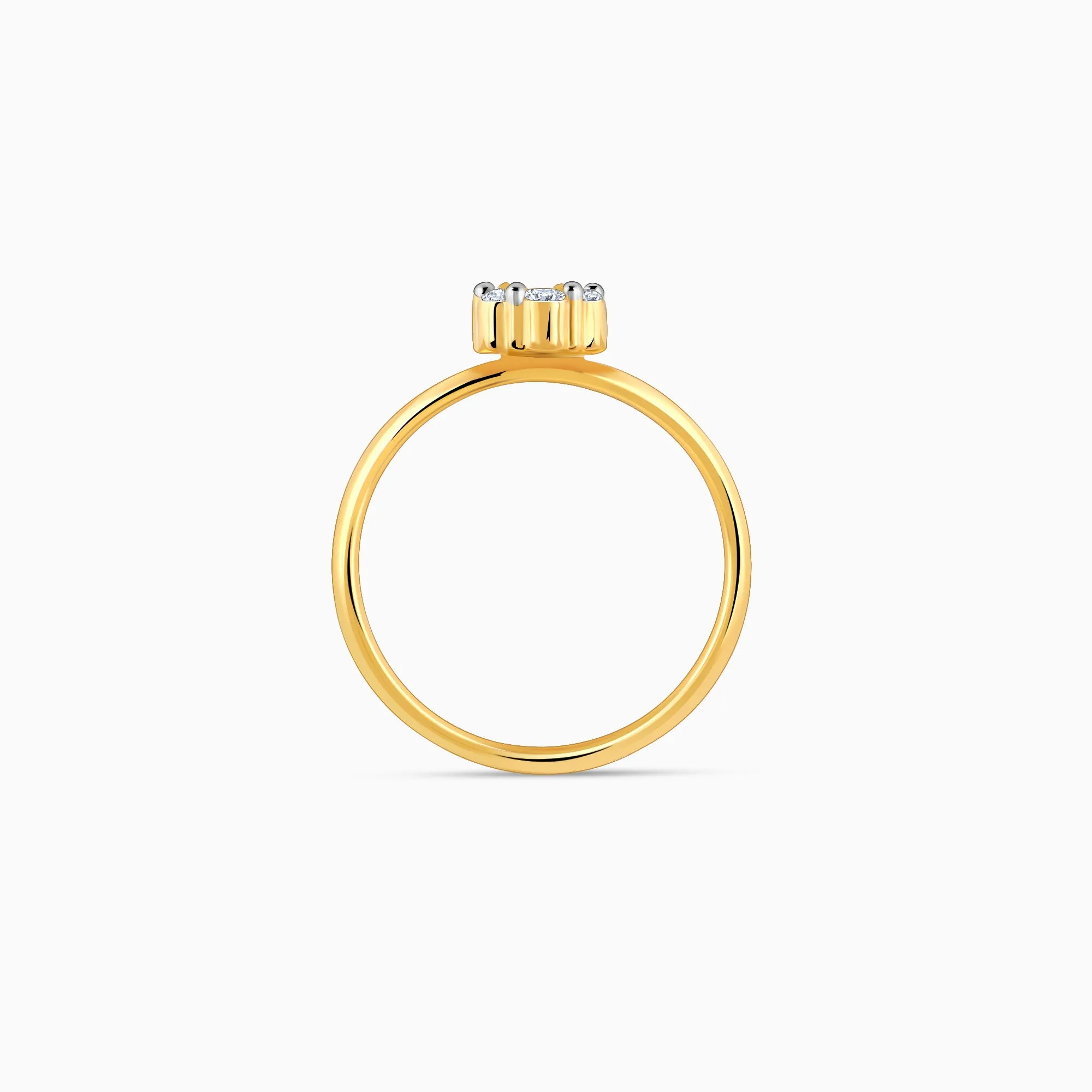 Gold Elegant Spark Diamond Ring