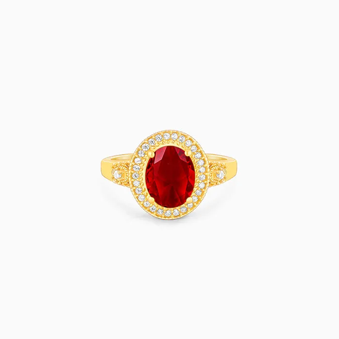 Golden Poetic Love Ring
