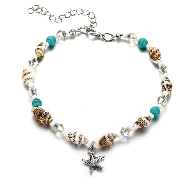 IF YOU Bohimia Sea Turtles Anklet Vintage For Women Summer Beach BOHO Bracelet on Leg Chain Foot Anklets Jewelry Drop shipping