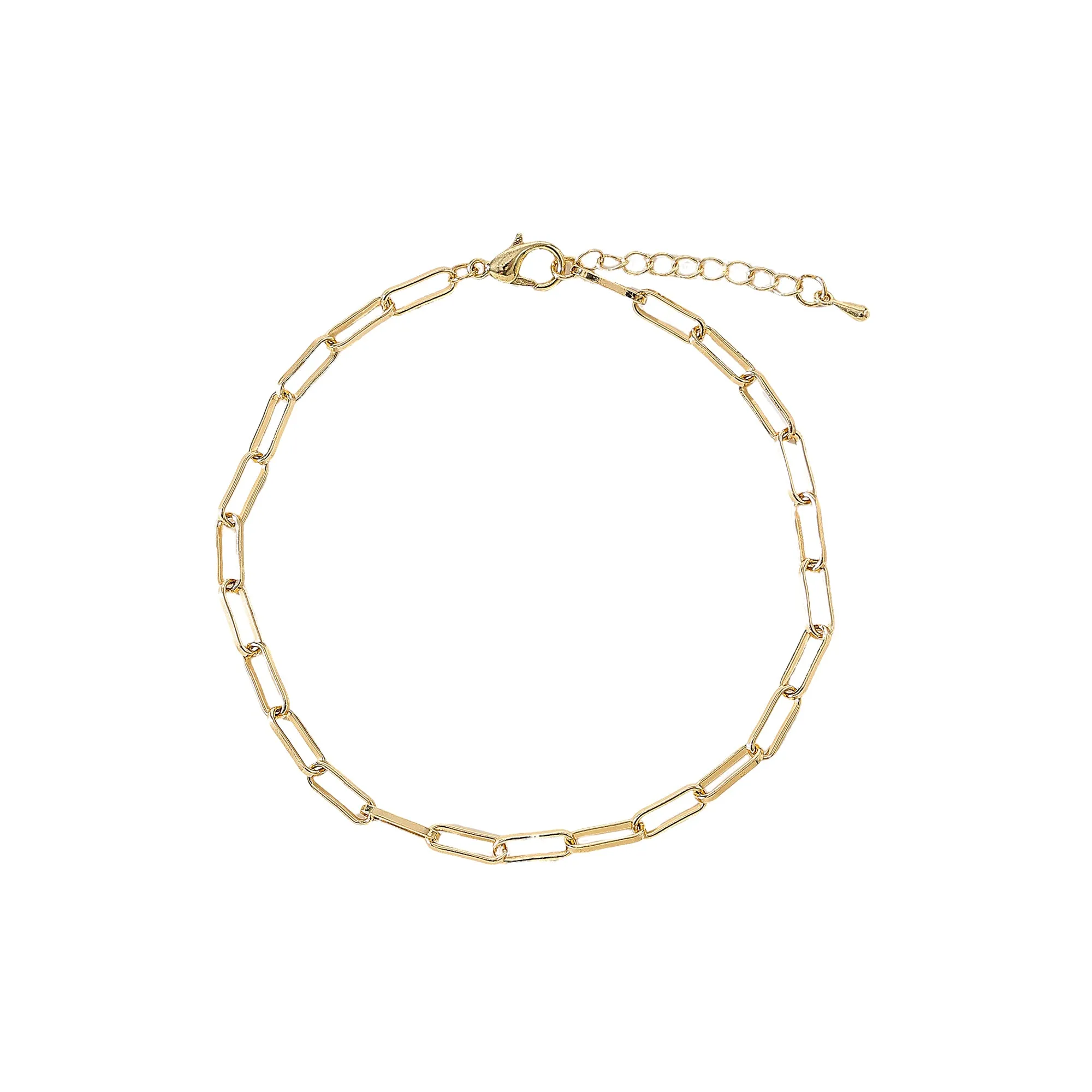 Link chain Anklet in Silvery and Golden assorted